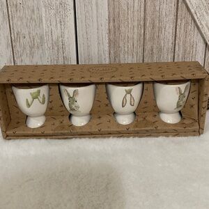 Rae Dunn Set of 4 Bunny Egg Cups